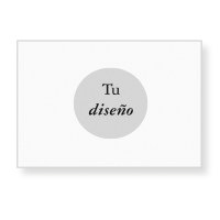 Invitación de boda plana de 19x14cm en orientación horizontal