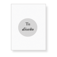 Invitación de boda plana de 19x14cm en orientación vertical