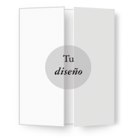 Invitación de boda tríptico ventana de 19x14cm cerrada