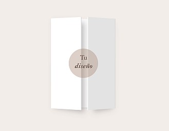 Invitación de boda tríptico en ventana 19x14cm o A5