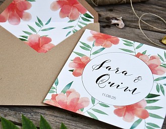 Invitación de boda “ORQUÍDEAS”