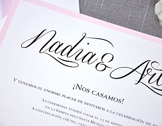 Invitaci&oacute;n de boda "ERES MI REFUGIO"