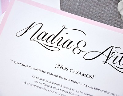 Invitaci&oacute;n de boda "ERES MI REFUGIO"