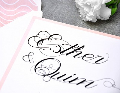 Invitación de boda "INFINITAMENTE LOVE"