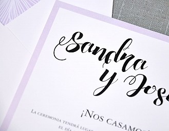 Invitación de boda "ME INSPIRAS"