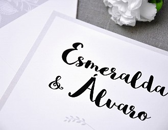 Invitación de boda "ERES MI REFUGIO"