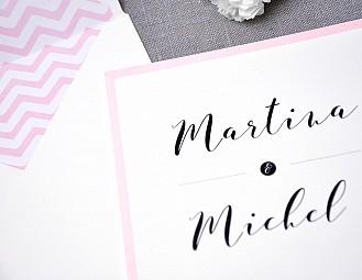 Invitación de boda "TÚ Y YO"