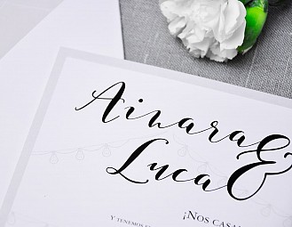 Invitación de boda "ME INSPIRAS"