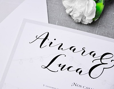 Invitaci&oacute;n de boda "T&Uacute; Y YO"