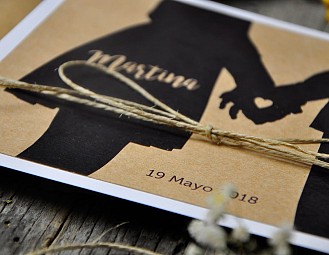 Invitación de boda "JUNTOS FOR SIEMPRE"