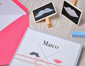 Invitación de boda "JUNTOS FOR SIEMPRE"