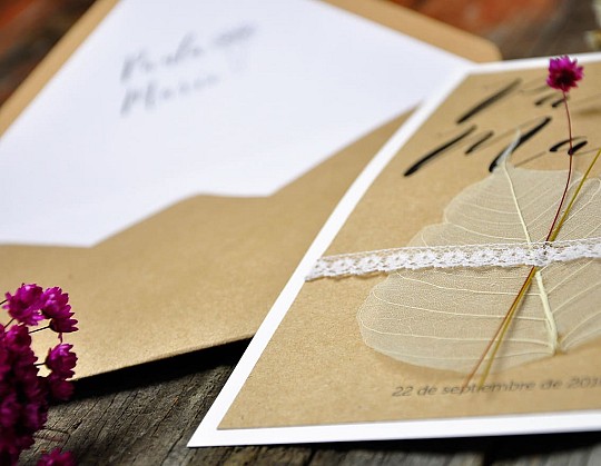 invitacion boda natura flowers para ti 04 con detalle blanco - Weddingstudio invitacion-boda-natura-flowers-para-ti-04