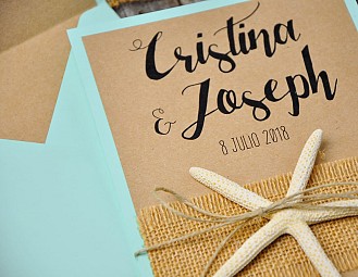 Invitación de boda "NUESTRA BEAUTIFUL STORY"
