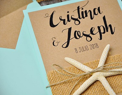 Invitaci&oacute;n de boda "NUESTRA BEAUTIFUL STORY"