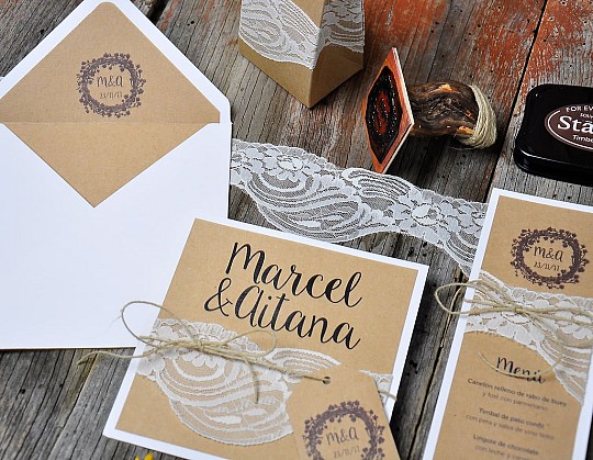 invitacion boda sello solo you and me 06 con sobre, minuta, sello personalizado y caja-Weddingstudio invitacion-boda-sello-solo-you-and-me-06