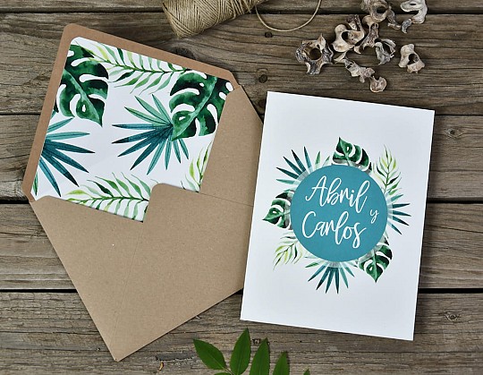 invitacion boda tropical kintamani 13 con sobre kraft portada- Weddingstudio invitacion-boda-tropical-kintamani-13