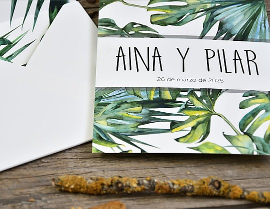 invitacion boda tropical pai 06 primer plano - Weddingstudio invitacion-boda-tropical-pai-06