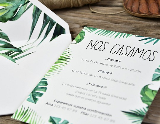 invitacion boda tropical pai 07 primer plano dorso - Weddingstudio invitacion-boda-tropical-pai-07
