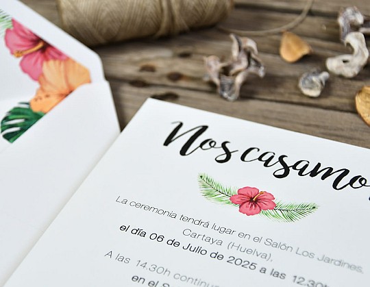 invitacion boda tropical tanah lot 02 sobre blanco - Weddingstudio invitacion-boda-tropical-tanah-lot-02