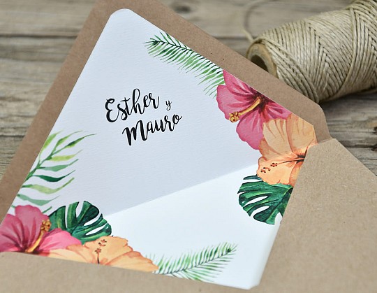 invitacion boda tropical tanah lot 03 sobre forrado - Weddingstudio invitacion-boda-tropical-tanah-lot-03