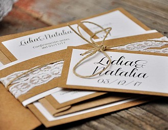 Invitación de boda "NUESTRA WEDDING COOL"