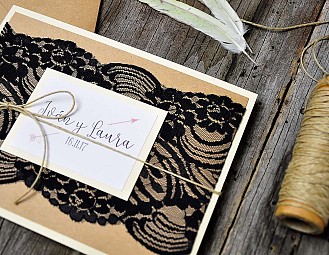 Invitaci&oacute;n de boda "FALL IN LOVE"