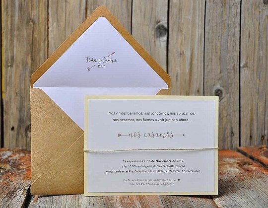 invitacion boda vintage fall in love 09 dorso con sobre kraft - Weddingstudio invitacion-boda-vintage-fall-in-love-09
