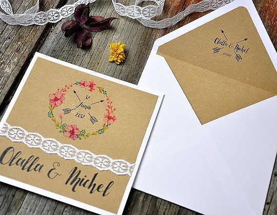 invitacion boda vintage nuestra wedding cool 13 con sobre blanco portada - Weddingstudio invitacion-boda-vintage-nuestra-wedding-cool-13