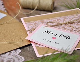 Invitaci&oacute;n de boda "SIEMPRE IN MY MIND"
