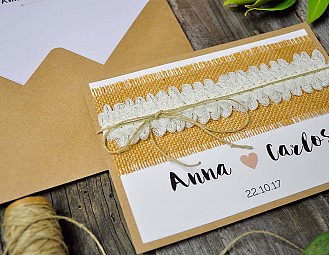 Invitaci&oacute;n de boda "SO&Ntilde;EMOS TOGETHER"