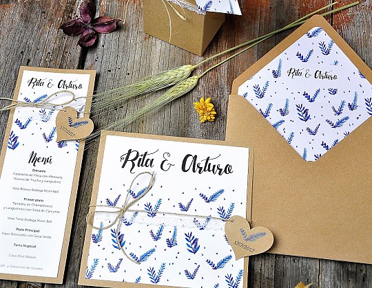 invitacion boda vintage with you hasta la luna 11 con sobre kraft y minuta - Weddingstudio invitacion-boda-vintage-with-you-hasta-la-luna-11