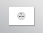 Invitación de boda personalizada en formato horizontal A5 o 19x14cm