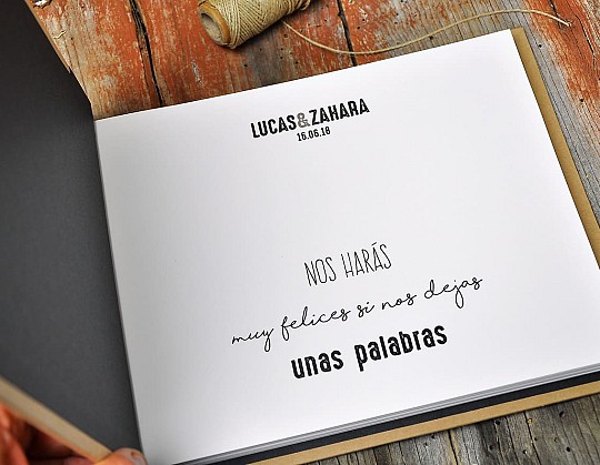 libro firmas boda together mola mucho 03 primera hoja abierto - Weddingstudio libro-firmas-boda-together-mola-mucho-03