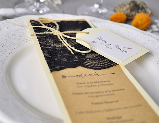 minuta menu boda fall in love 02 con encaje negro - Weddingstudio minuta-menu-boda-fall-in-love-02