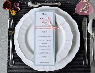 Men&uacute; de boda "ME VUELVES CRAZY"