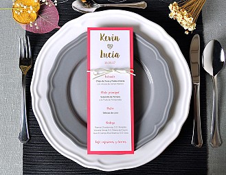 Men&uacute; de boda "ROBAR TU HEART"