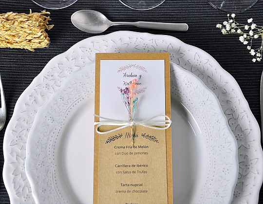 minuta menu boda somos memories 03 con los nombres de la pareja - Weddingstudio minuta-menu-boda-somos-memories-03