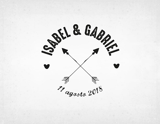 sello boda flechas isabel y gabriel - Weddingstudio sello-boda-flechas-isabel-y-gabriel