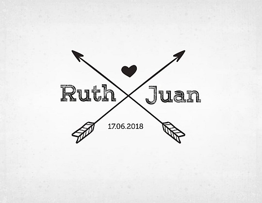 sello boda flechas ruth y juan - Weddingstudio sello-boda-flechas-ruth-y-juan