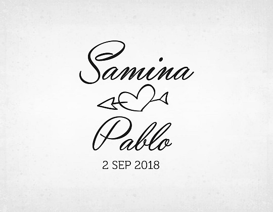 sello boda flechas samina y pablo - Weddingstudio sello-boda-flechas-samina-y-pablo