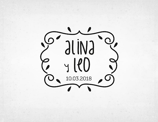 sello boda retro alina y leo - Weddingstudio sello-boda-retro-alina-y-leo