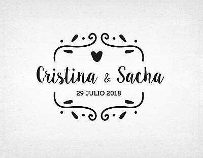 Sello boda "PEQUE&Ntilde;OS DETAILS"