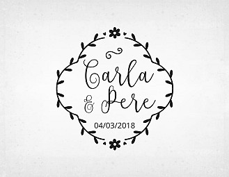 Sello boda "RHOMBUS SHAPE"