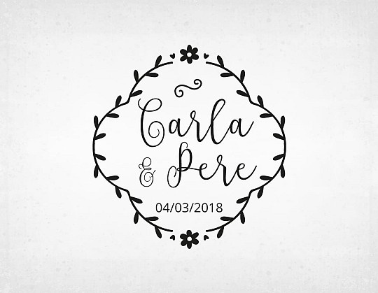 sello boda vintage carla y pere - Weddingstudio sello-boda-vintage-carla-y-pere