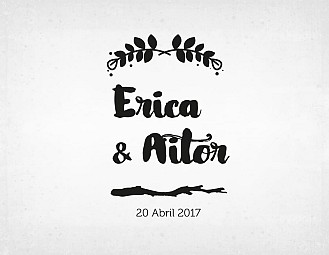 Sello boda "DISE&Ntilde;O BRANCH"