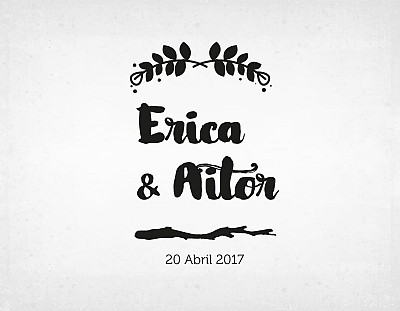 Sello boda "DISE&Ntilde;O BRANCH"
