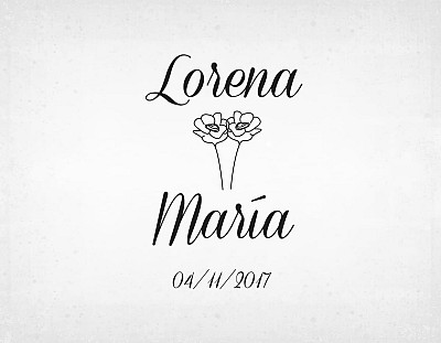 Sello boda "FLOWERS M&Aacute;GICAS"