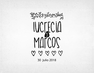 Sello boda "5 HEARTS"