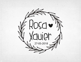 Sello boda "TE QUIERO SO MUCH"
