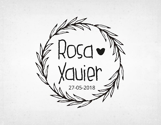 sello boda vintage rosa y xavier - Weddingstudio sello-boda-vintage-rosa-y-xavier